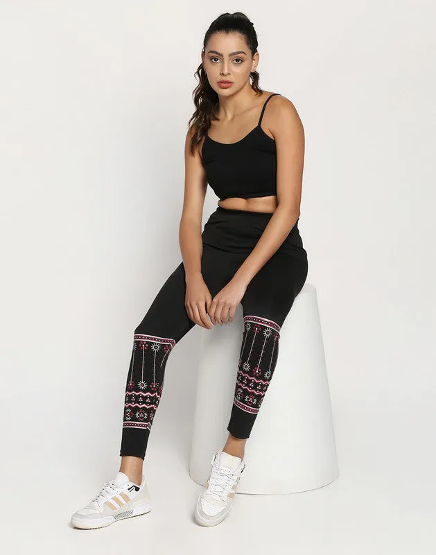 ACHAL Black Jegging (Self Design)