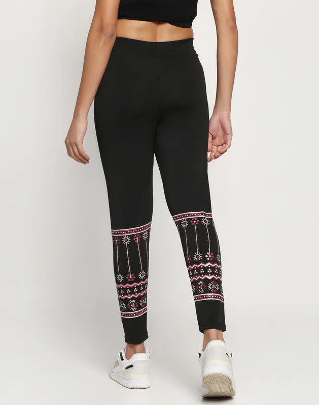 ACHAL Black Jegging (Self Design)