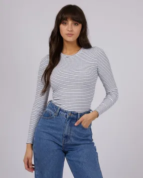 All About Eve Eve Rib Stripe Long Sleeve
