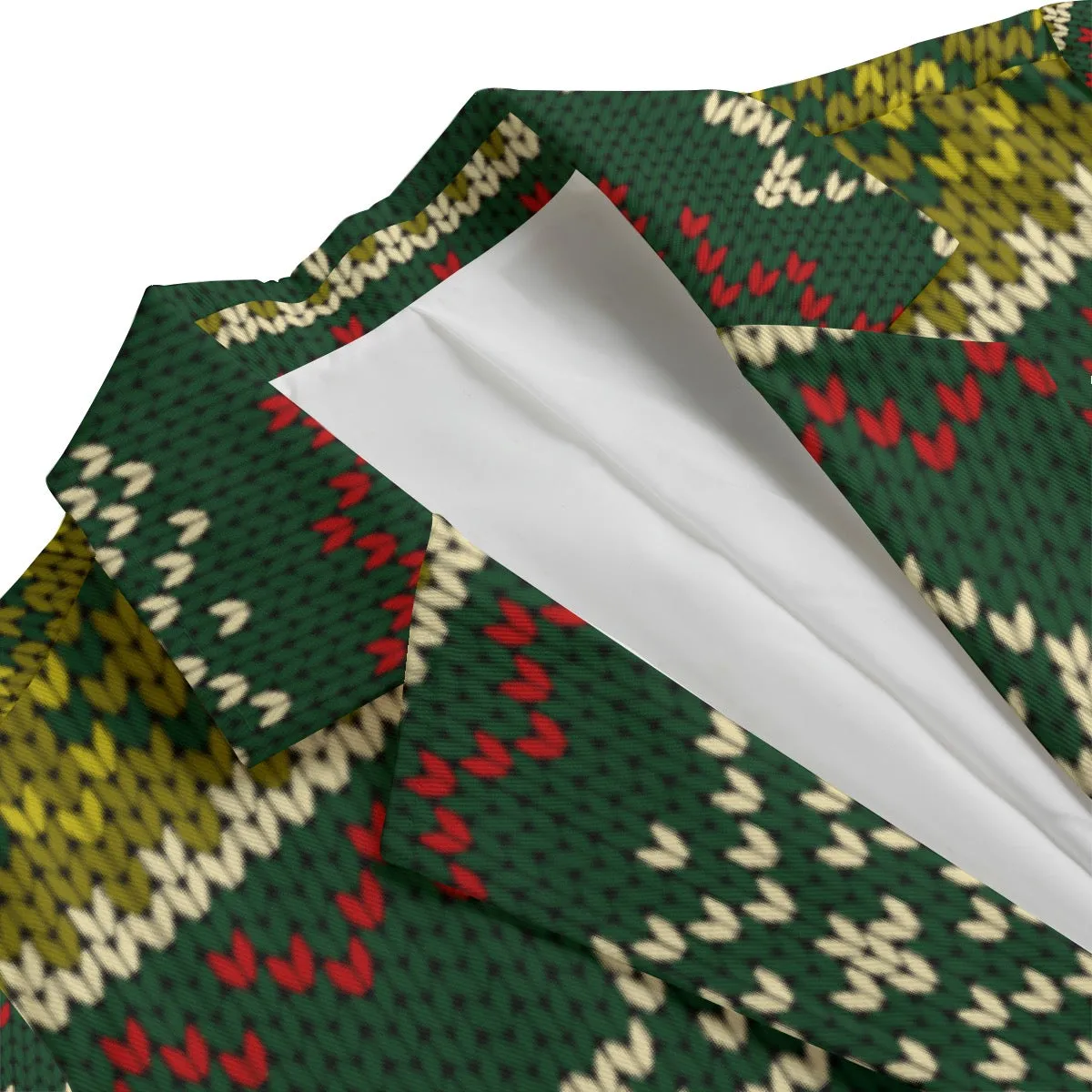 All-Over Print Women's Leisure Blazer | 245GSM Cotton winter theme