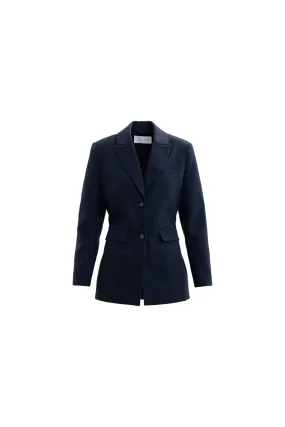 Andrea Blazer - Navy Herringbone
