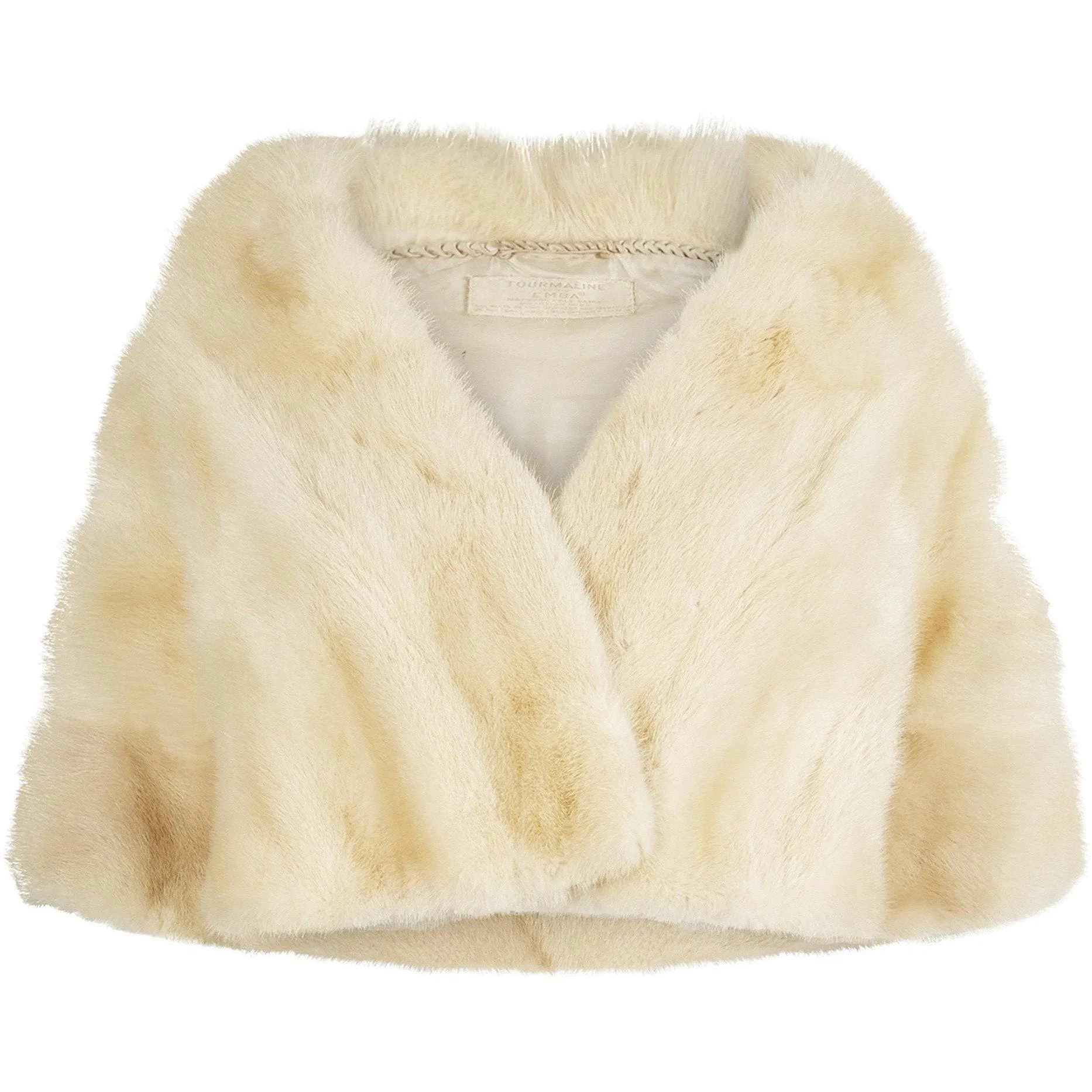 ARCHIVE - 1950s Emba Tourmaline Mink Fur Caplet With Silk Lining