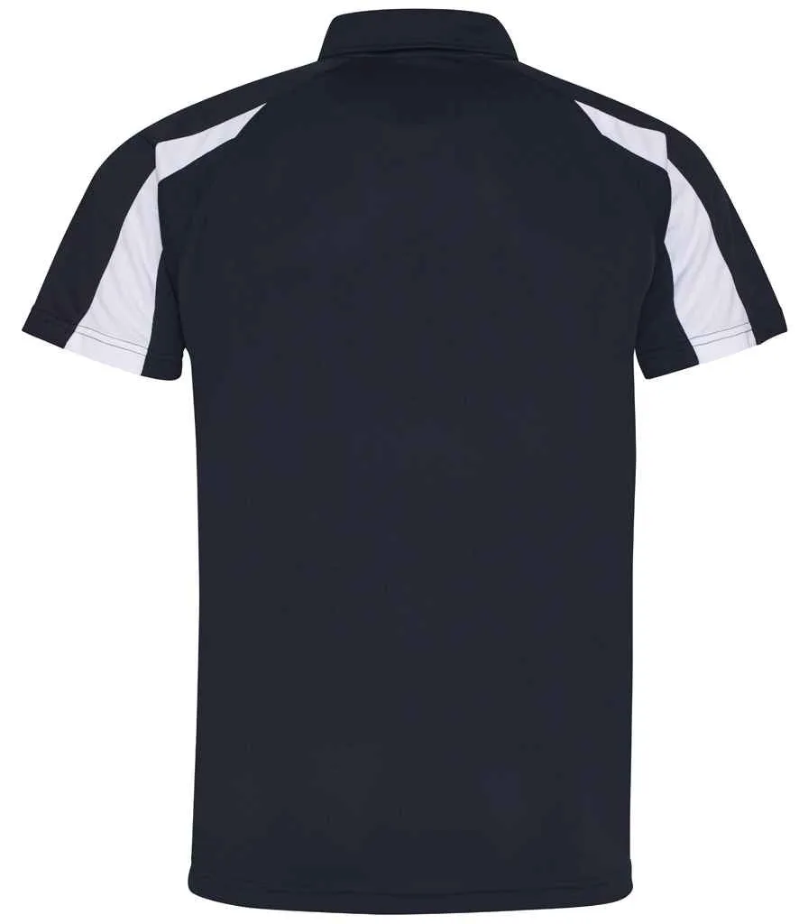 AWDis Cool Contrast Polo Shirt | French Navy/Arctic White
