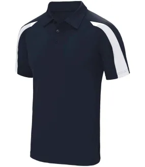 AWDis Cool Contrast Polo Shirt | French Navy/Arctic White