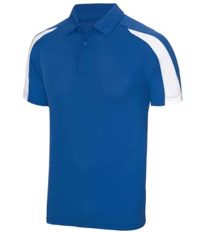 AWDis Cool Contrast Polo Shirt | Royal Blue/Arctic White