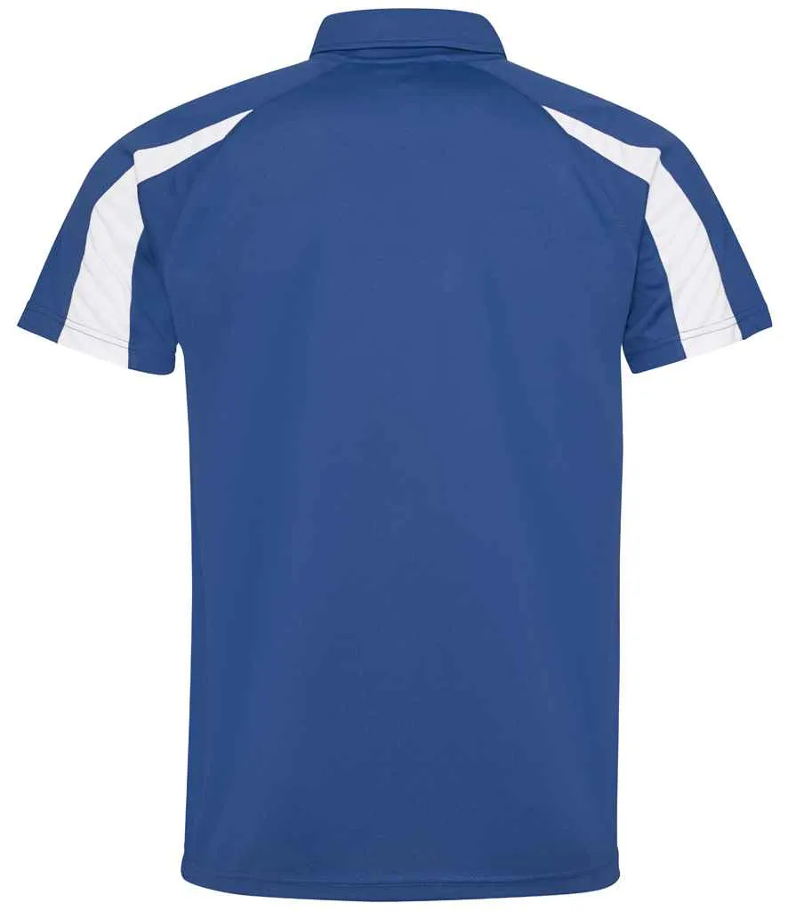 AWDis Cool Contrast Polo Shirt | Royal Blue/Arctic White