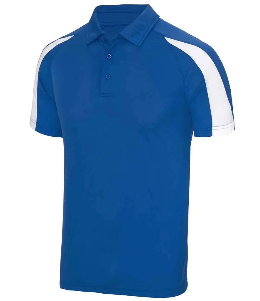 AWDis Cool Contrast Polo Shirt | Royal Blue/Arctic White