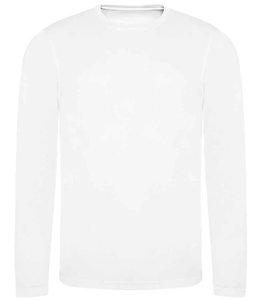 AWDis Cool Long Sleeve Wicking T-Shirt | Arctic White