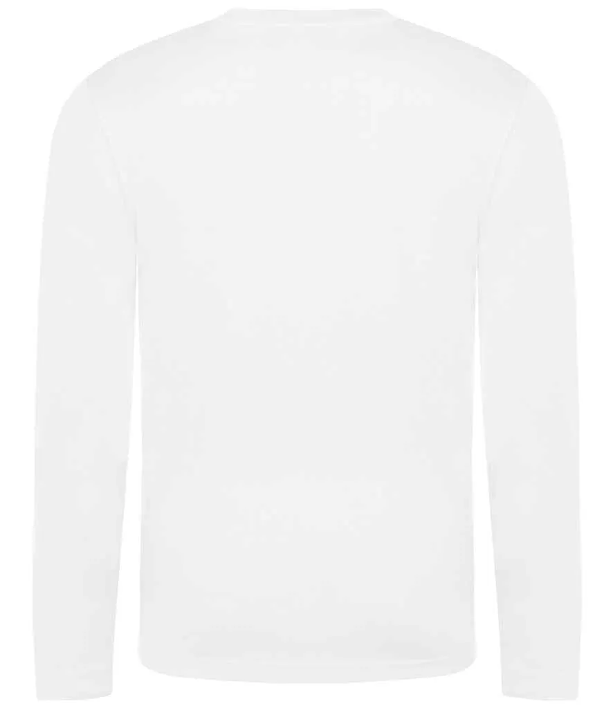 AWDis Cool Long Sleeve Wicking T-Shirt | Arctic White