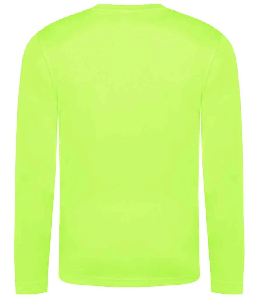 AWDis Cool Long Sleeve Wicking T-Shirt | Electric Green