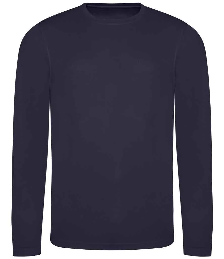 AWDis Cool Long Sleeve Wicking T-Shirt | French Navy