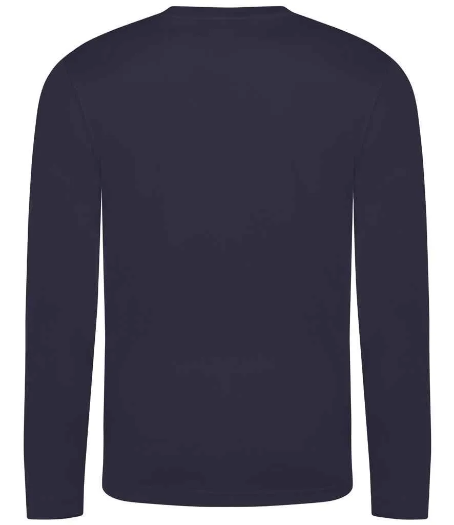 AWDis Cool Long Sleeve Wicking T-Shirt | French Navy
