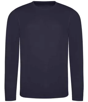 AWDis Cool Long Sleeve Wicking T-Shirt | French Navy