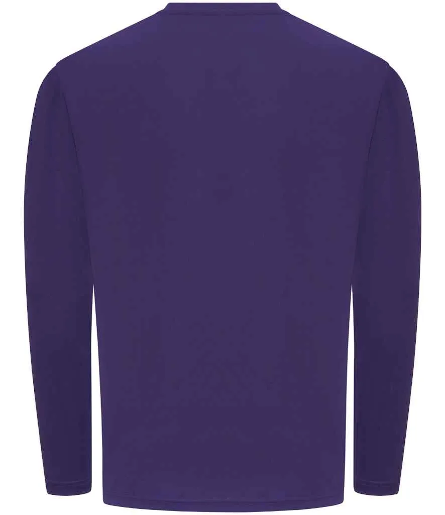 AWDis Cool Long Sleeve Wicking T-Shirt | Purple