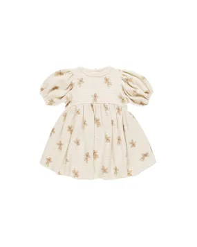 Baby Girls Dresses | Waffle Babydoll Dress- Gingerbread | Quincy Mae