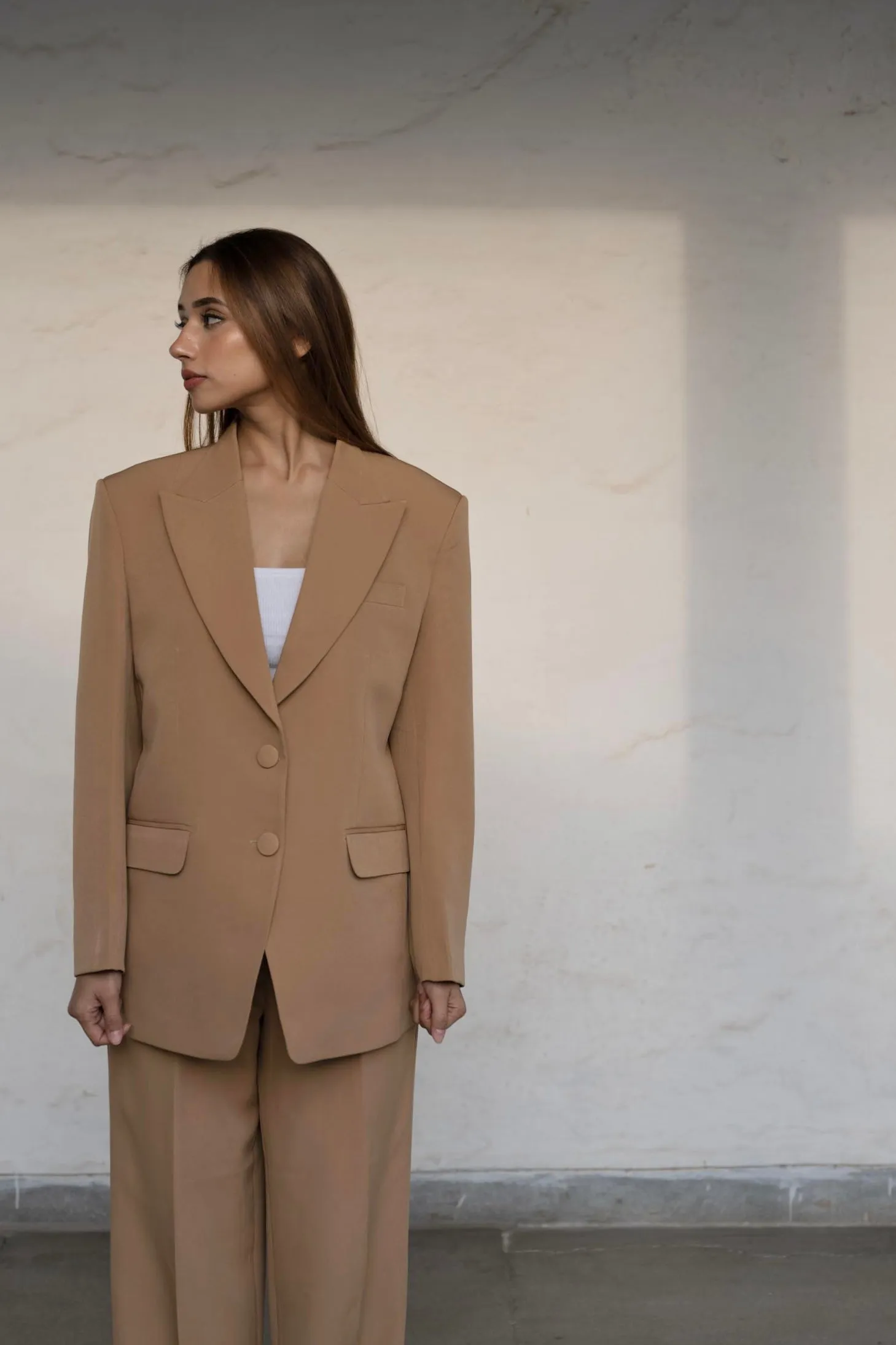 Beige Pantsuit