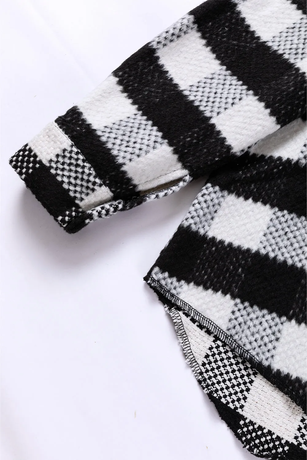 Black and White Plaid Jacket