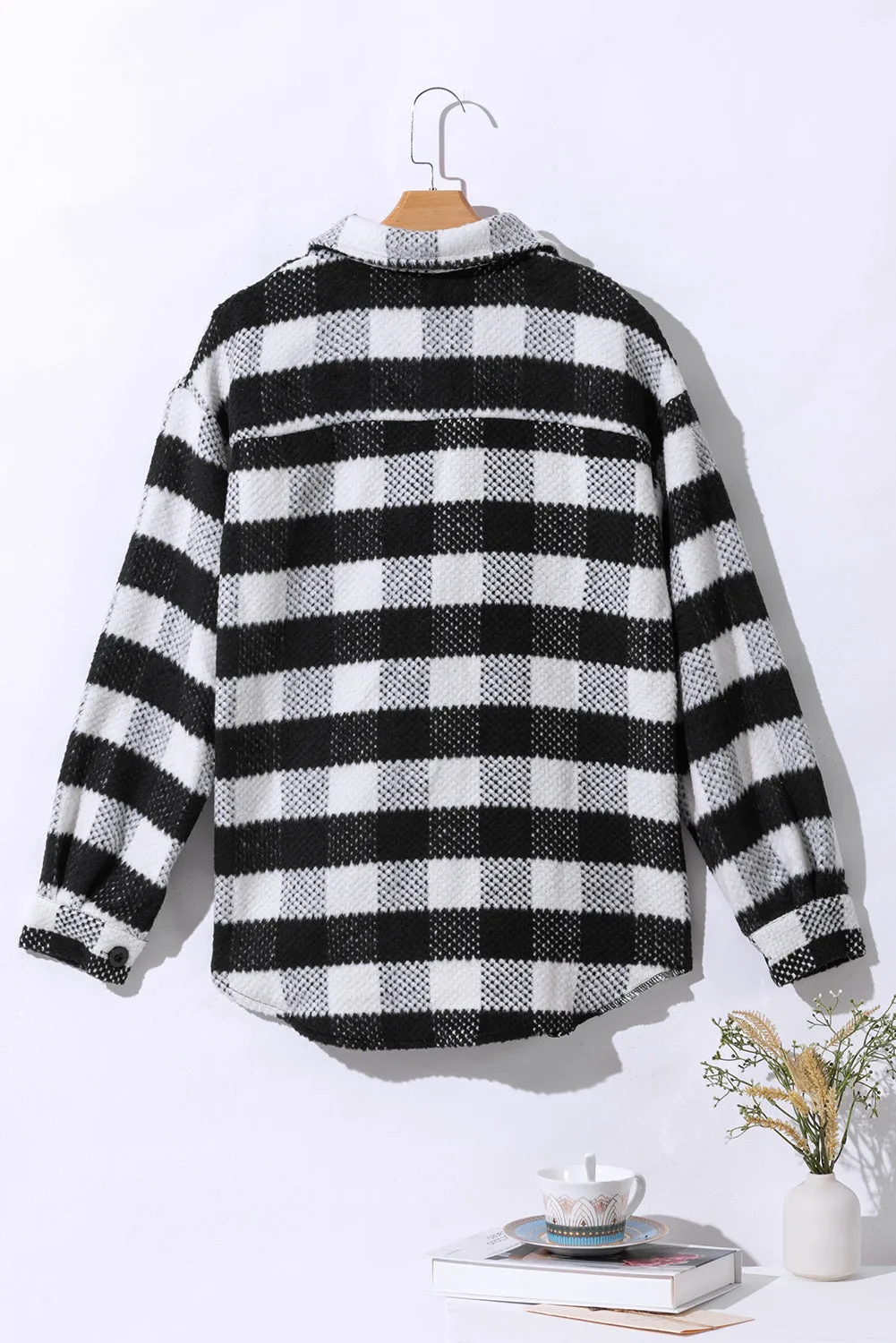 Black and White Plaid Jacket