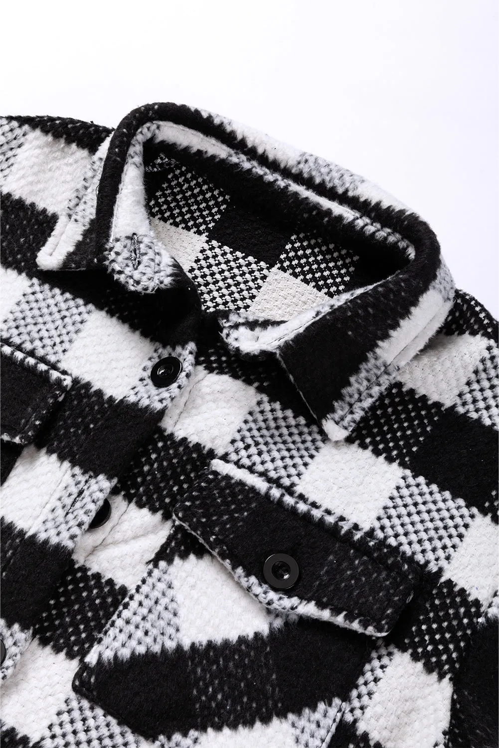 Black and White Plaid Jacket