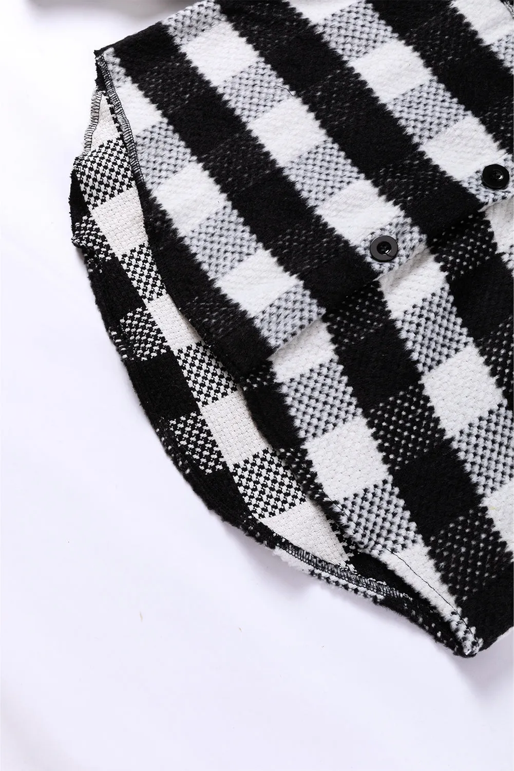 Black and White Plaid Jacket