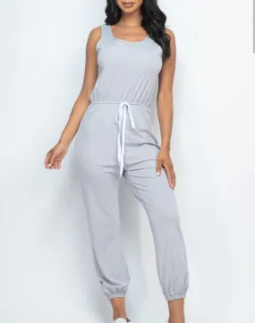 Casual Comfort Elastic Waist Jumpsuits