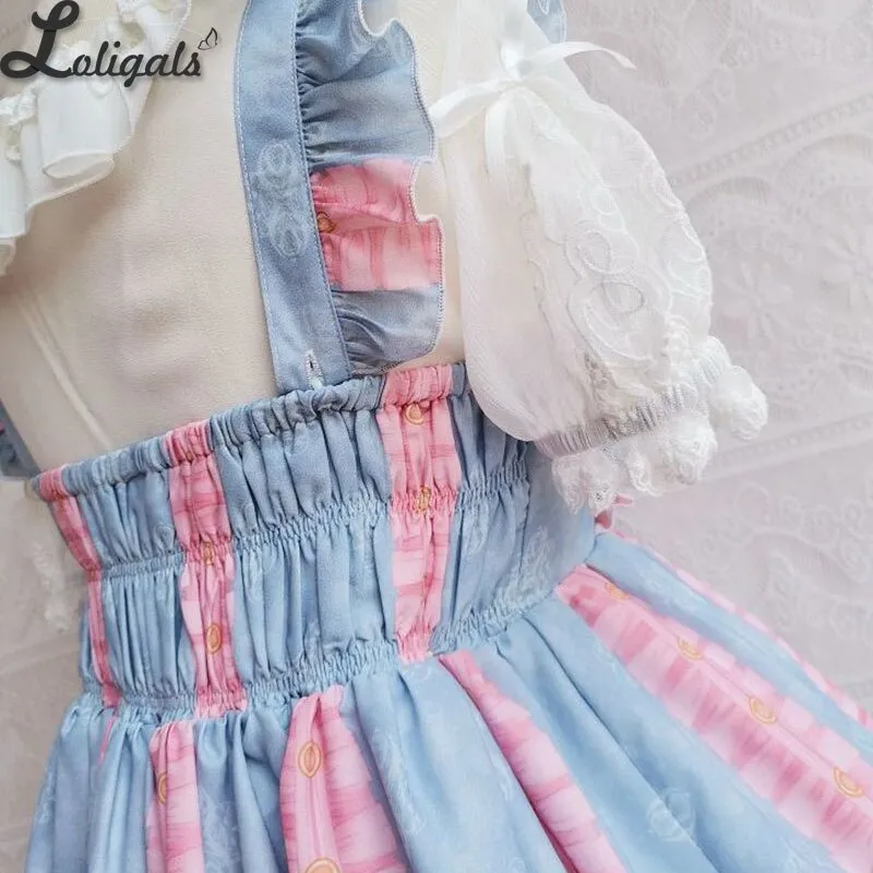 Chocolate & Meow ~ Sweet Summer Dress Printed Lolita JSK Dress by Yilia