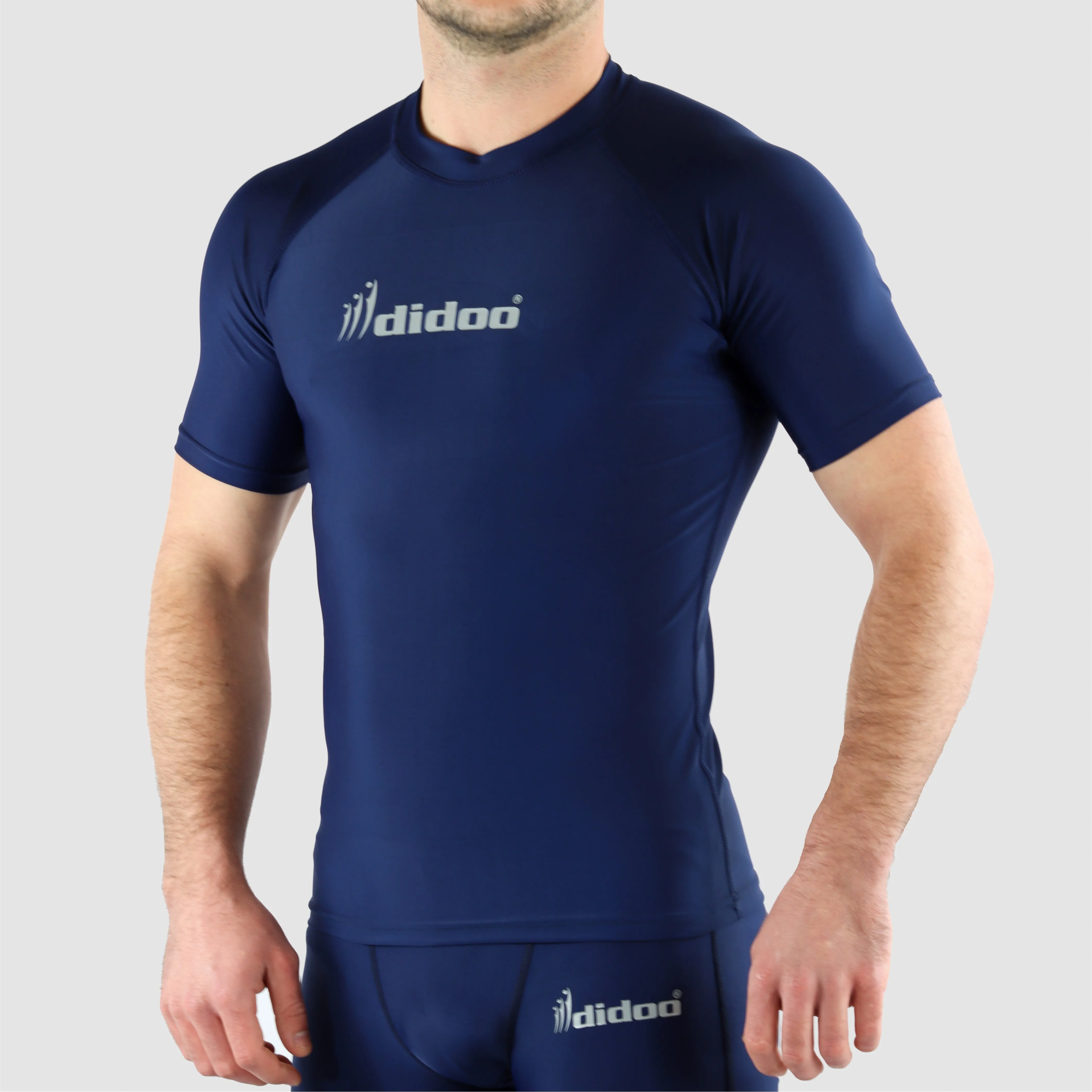 DiDOO Men's Compression Baselayer Top Short Sleeve