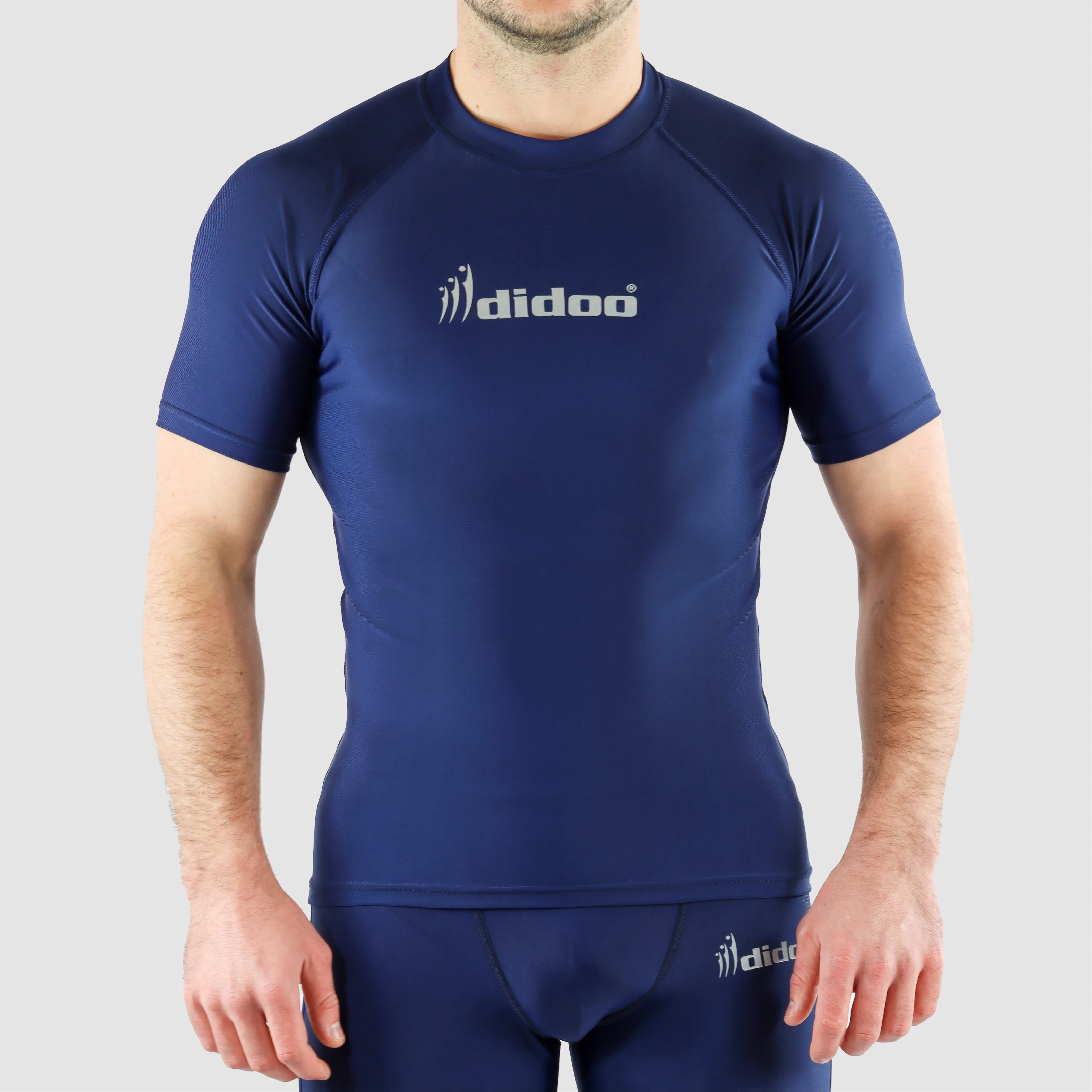 DiDOO Men's Compression Baselayer Top Short Sleeve