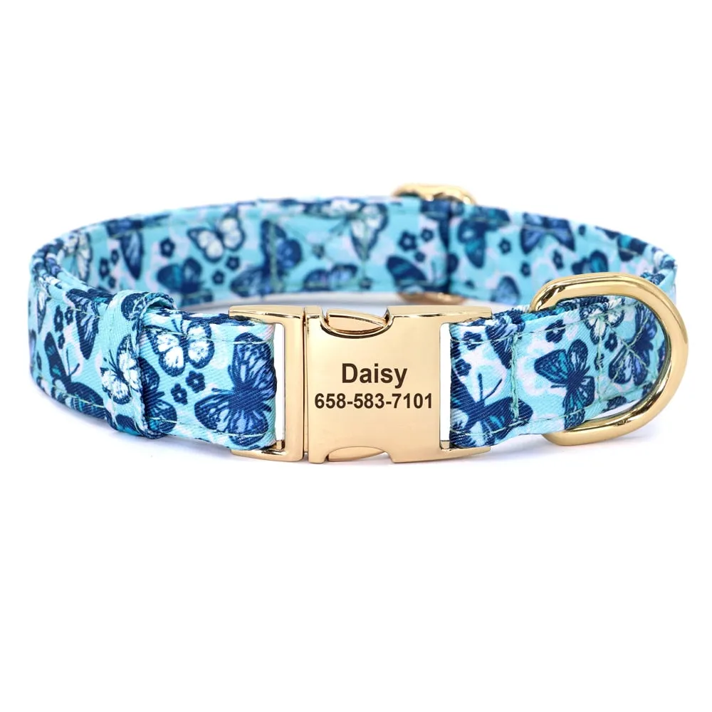 Dog Collar Patterned - Engrave Pet's ID