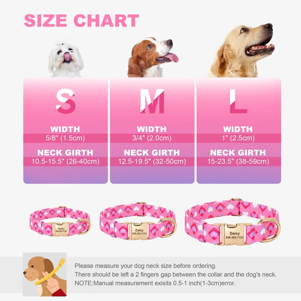 Dog Collar Patterned - Engrave Pet's ID