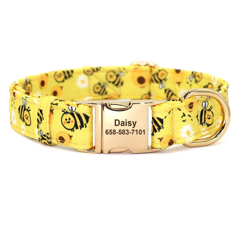 Dog Collar Patterned - Engrave Pet's ID