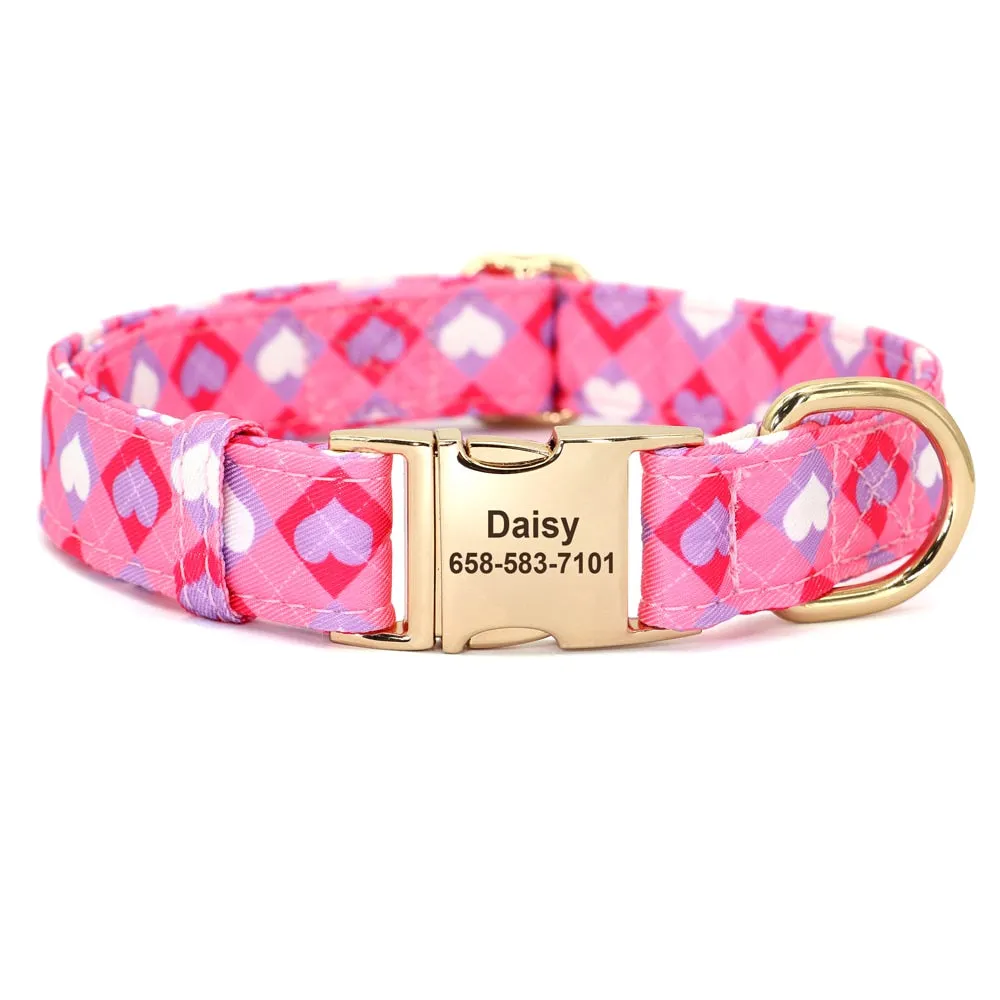 Dog Collar Patterned - Engrave Pet's ID
