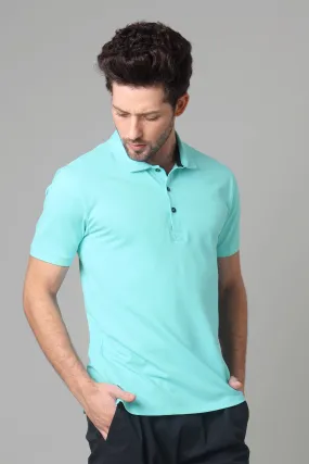 Exclusive Arctic Blue Polo T-Shirt For Men