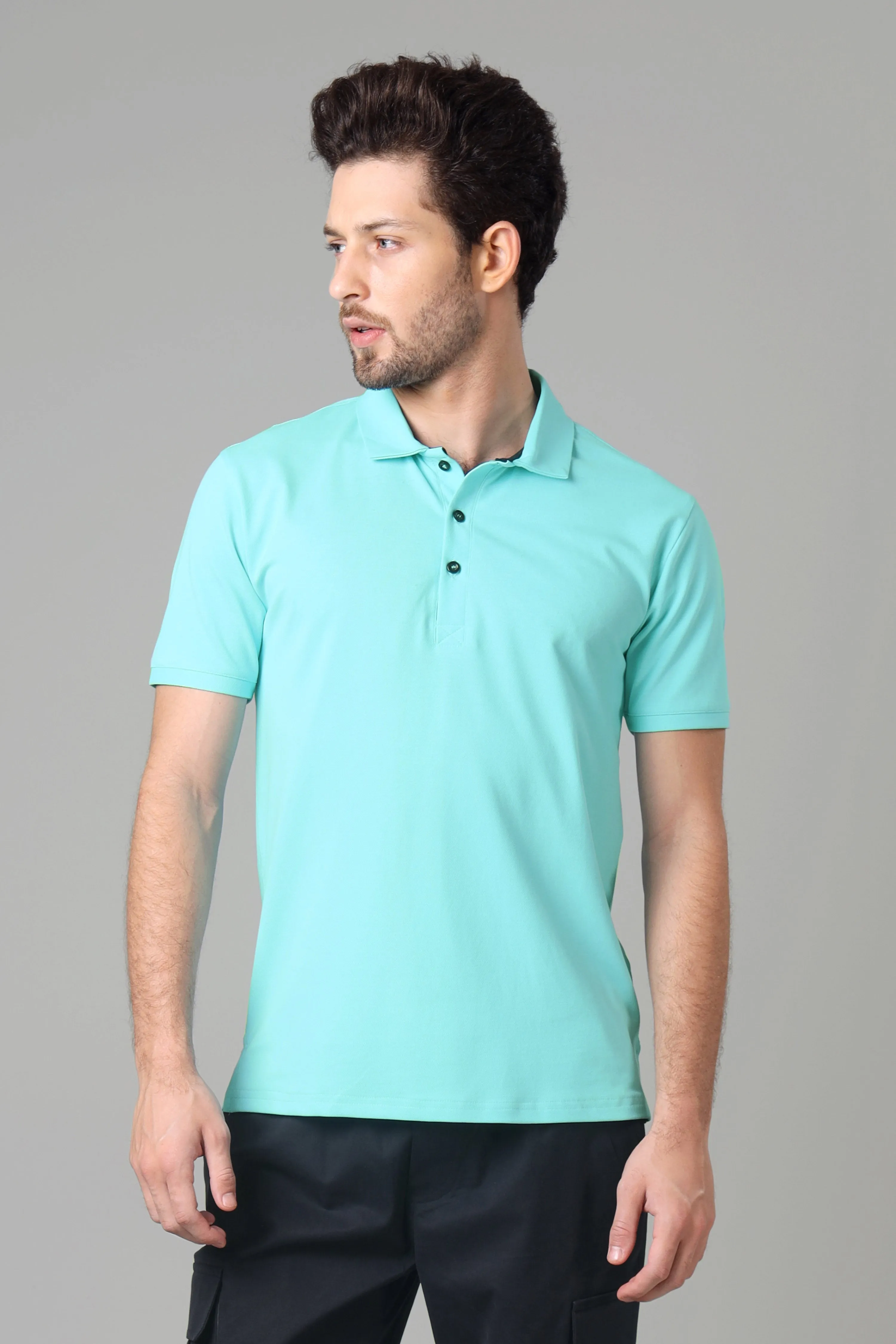 Exclusive Arctic Blue Polo T-Shirt For Men