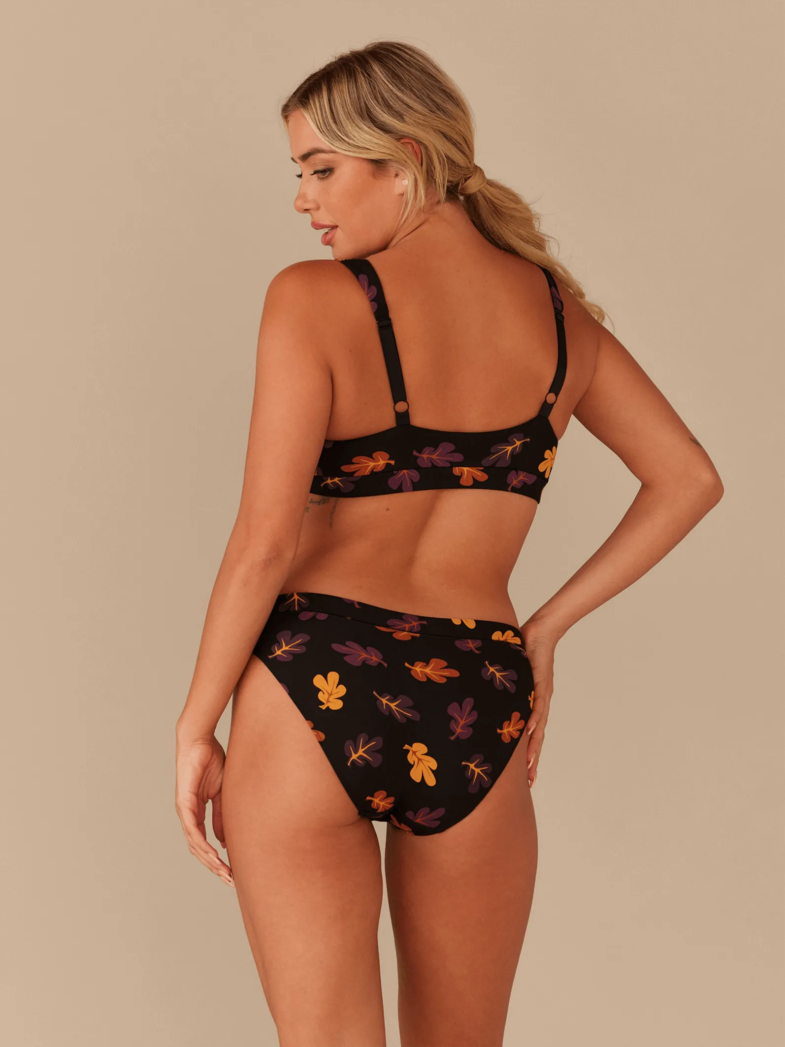 FeelFree Square Neck Bralette | Fall Leaves