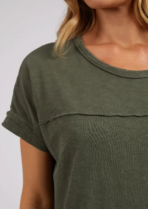 Foxwood Allison Tee Dress - Khaki
