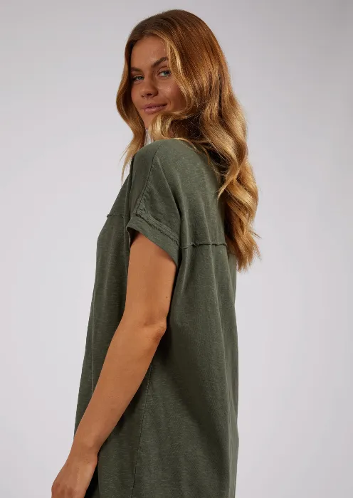Foxwood Allison Tee Dress - Khaki