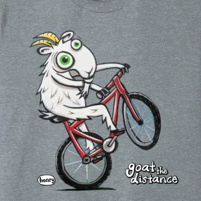 Goat the Distance Biker Youth T-Shirt | Wearable Art by Seattle Mural Artist Ryan "Henry" Ward