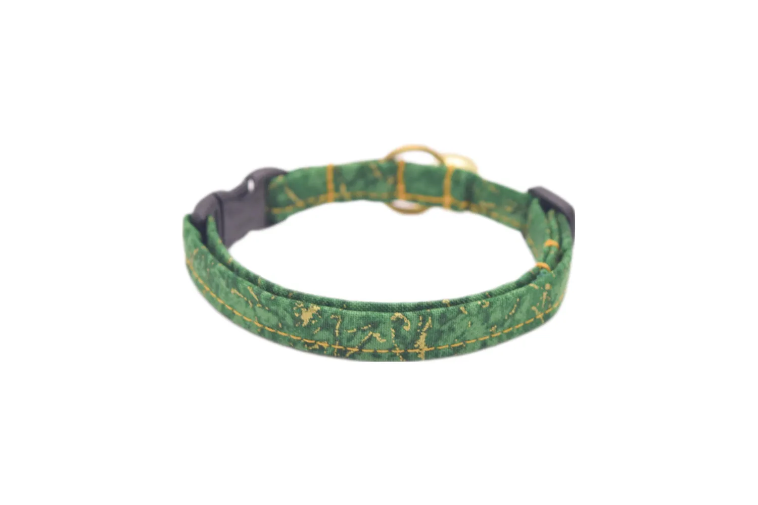 Green & Gold Marble Cat Collar