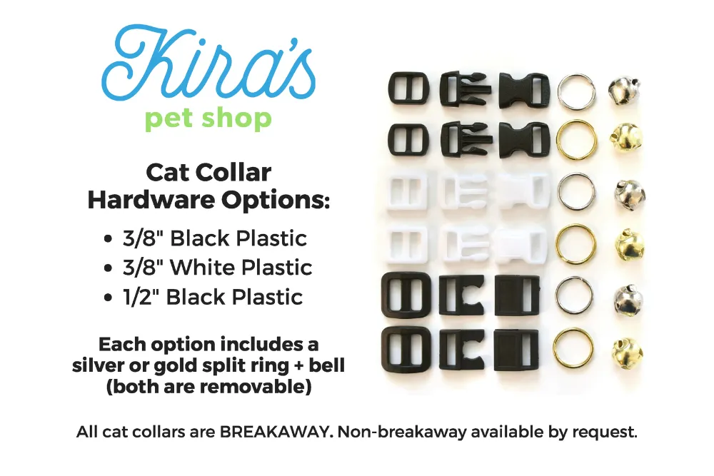 Green & Gold Marble Cat Collar