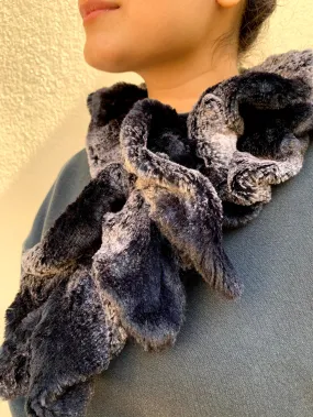 Grey Faux Fur Collar