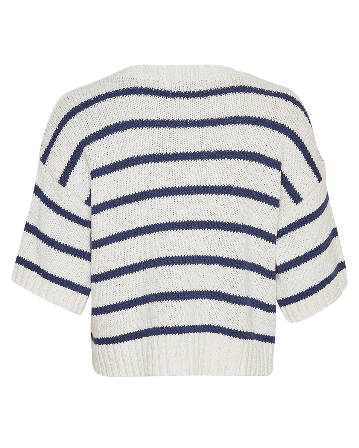 Hannalie 2/4 Pullover Stp - Egret/Oceana