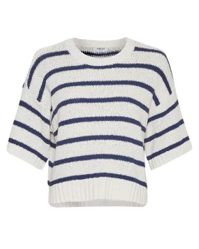 Hannalie 2/4 Pullover Stp - Egret/Oceana