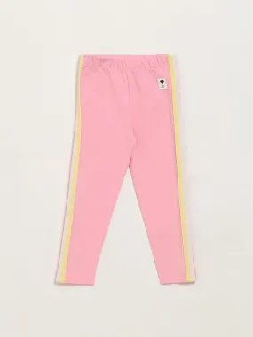 HOP Kids Pink Cotton Leggings