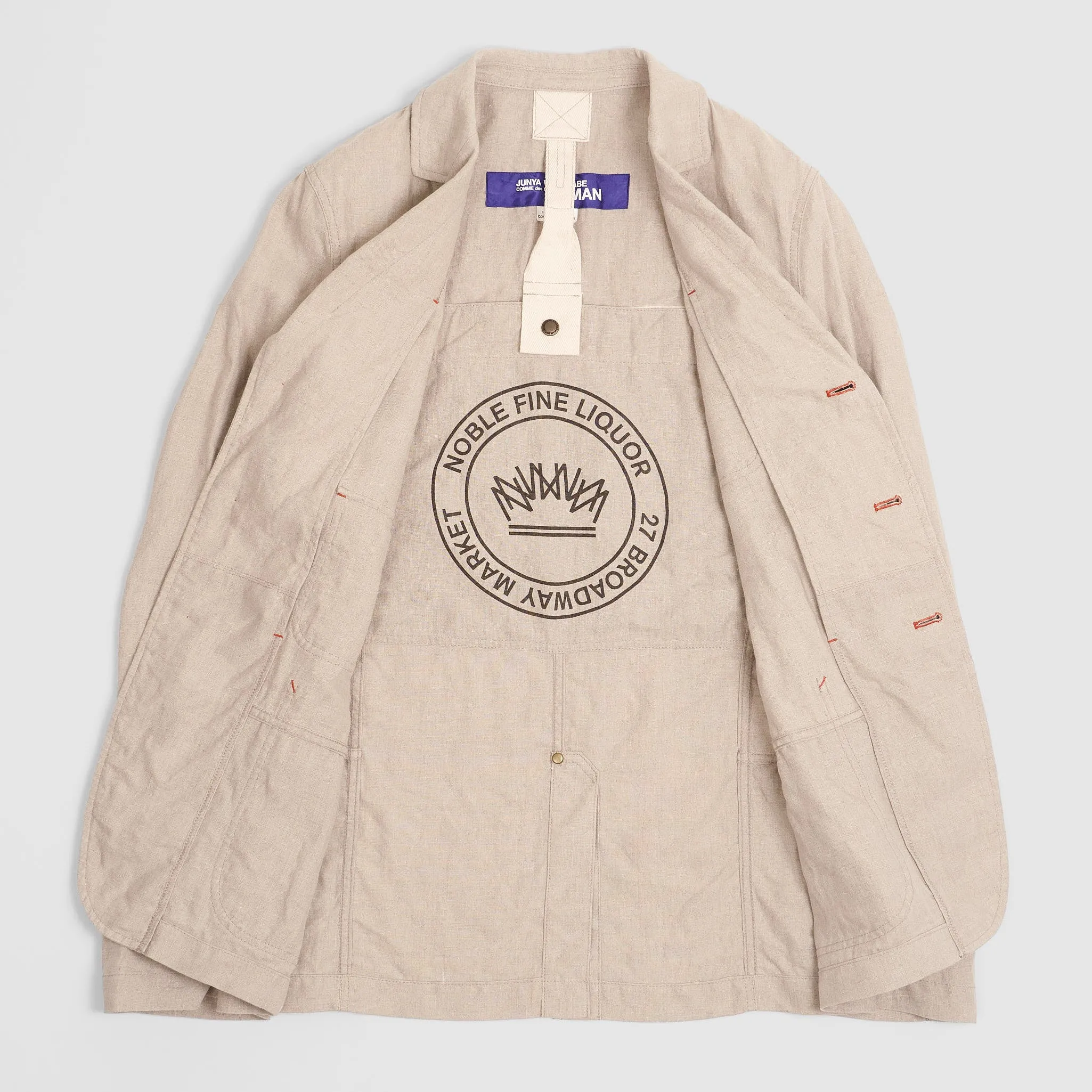 Junya Watanabe Man Reversible Four Pocket Linen Blazer Jacket