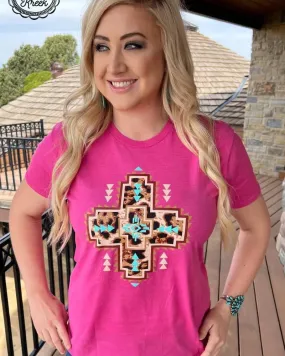 Kitty Kross Leopard Pink T-Shirt