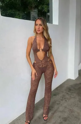 Lilly – Cutout waist – Halter jumpsuit