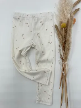 Limited-Herbst-Edition: Leggings "Herzchen" Ribstrickjersey