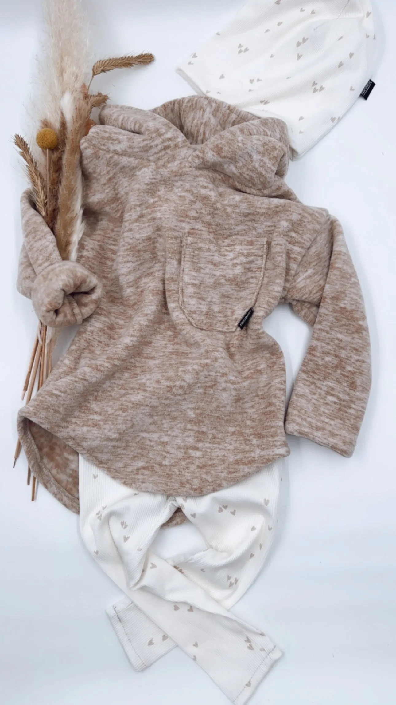 Limited-Herbst-Edition: Leggings "Herzchen" Ribstrickjersey
