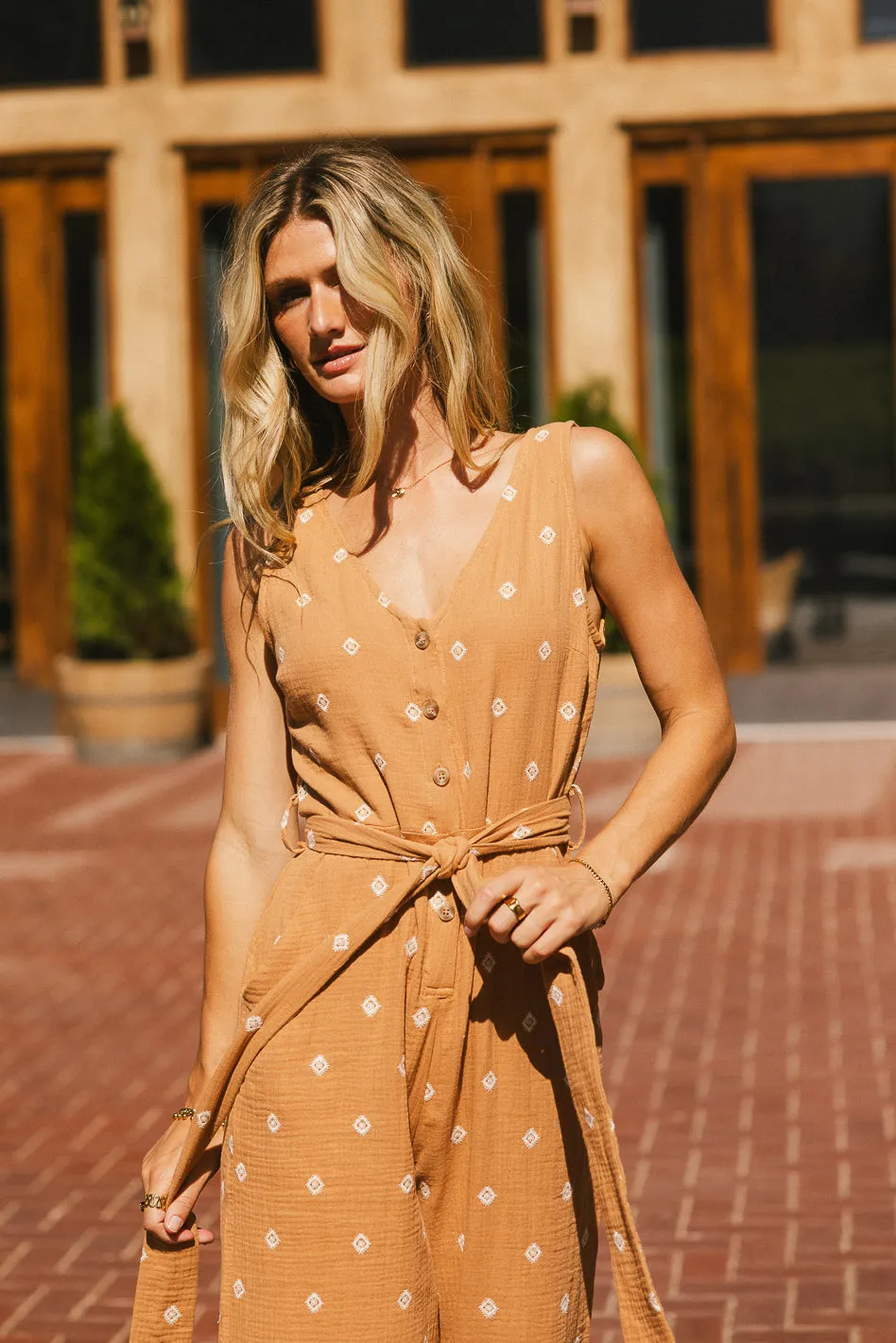 Mackie Embroidered Jumpsuit